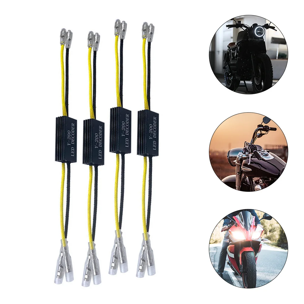 

4 Pcs Turn Signal Motorcycle Turn Signals LED Flash LED Rubber LED Headlight