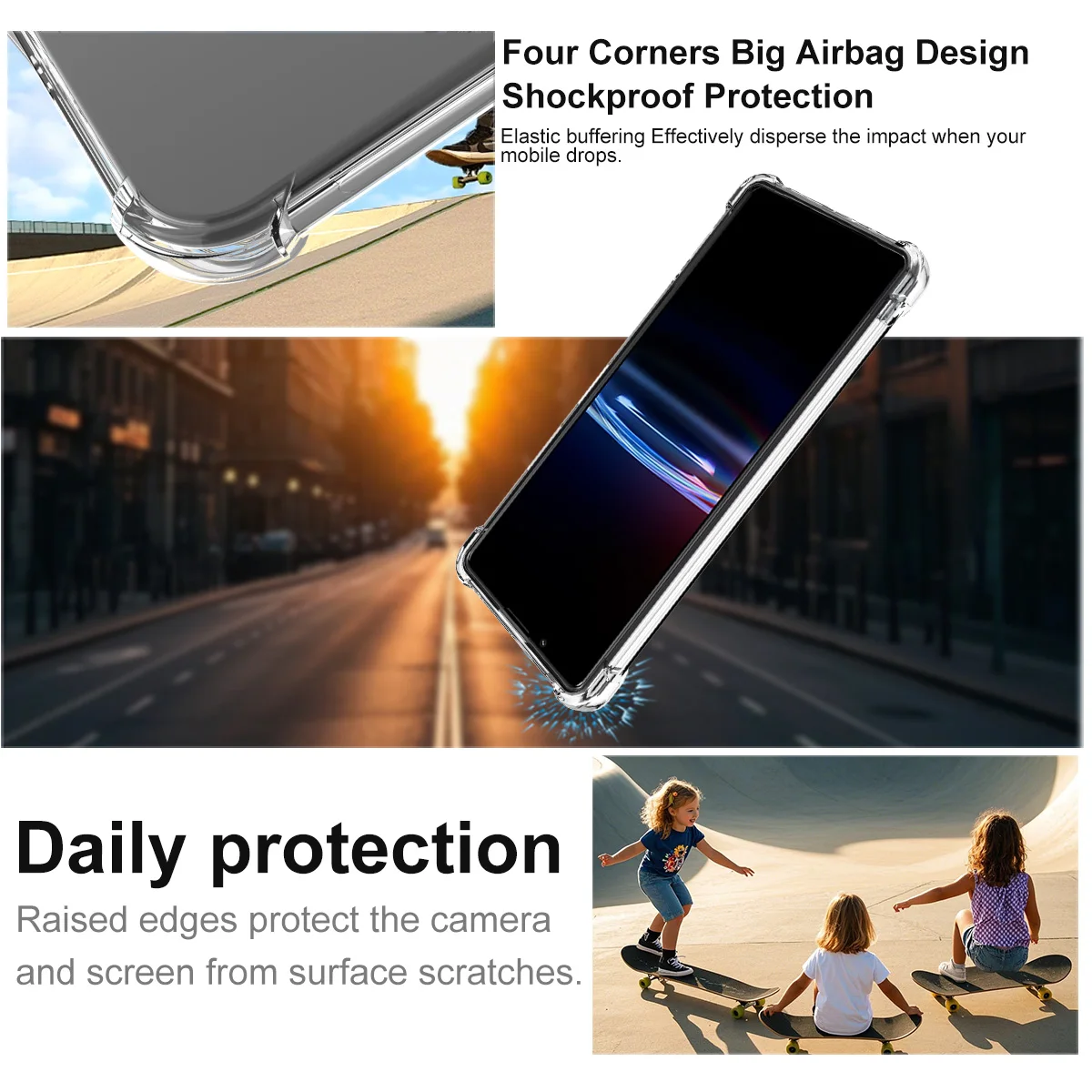 Фото Магнитный чехол для Sony Xperia Pro-I, мягкий чехол из ТПУ с воздушной подушкой, ударопрочный, IMAK №4