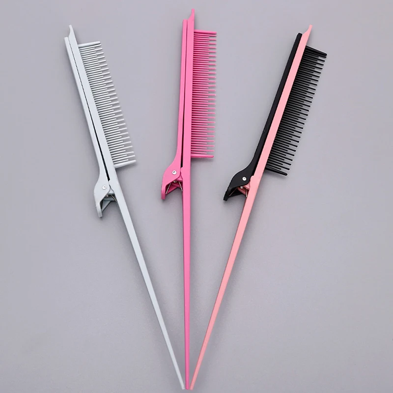 Brush Styling Comb Tool Weave With Hair Clip