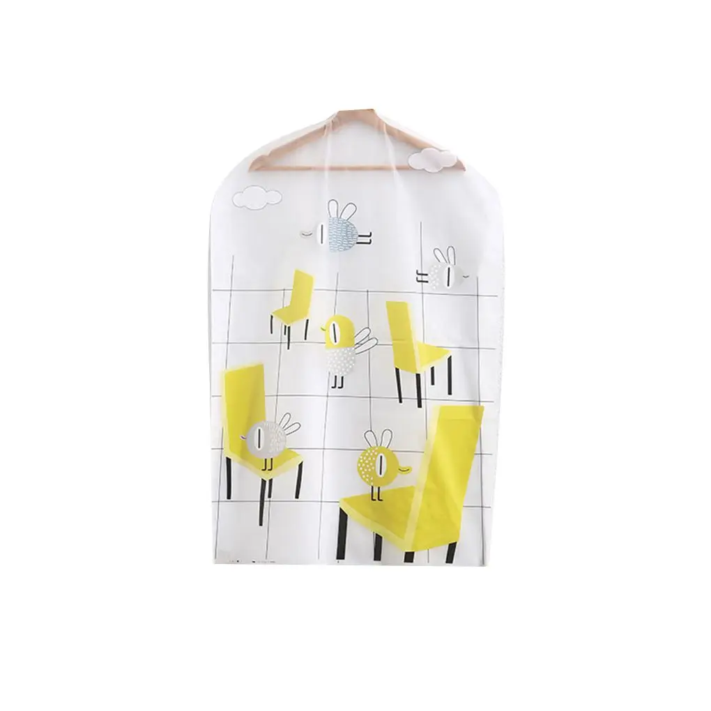 

Водонепроницаемая полупрозрачная одежда PEVA, Пыленепроницаемый Чехол, костюм, пальто, сумка для платья на молнии с принтом