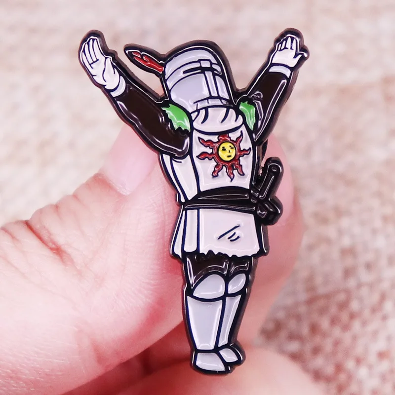 

XM-funny Soul series game praise sun pin badge backpack lapel pin accessory copper metal badge gift