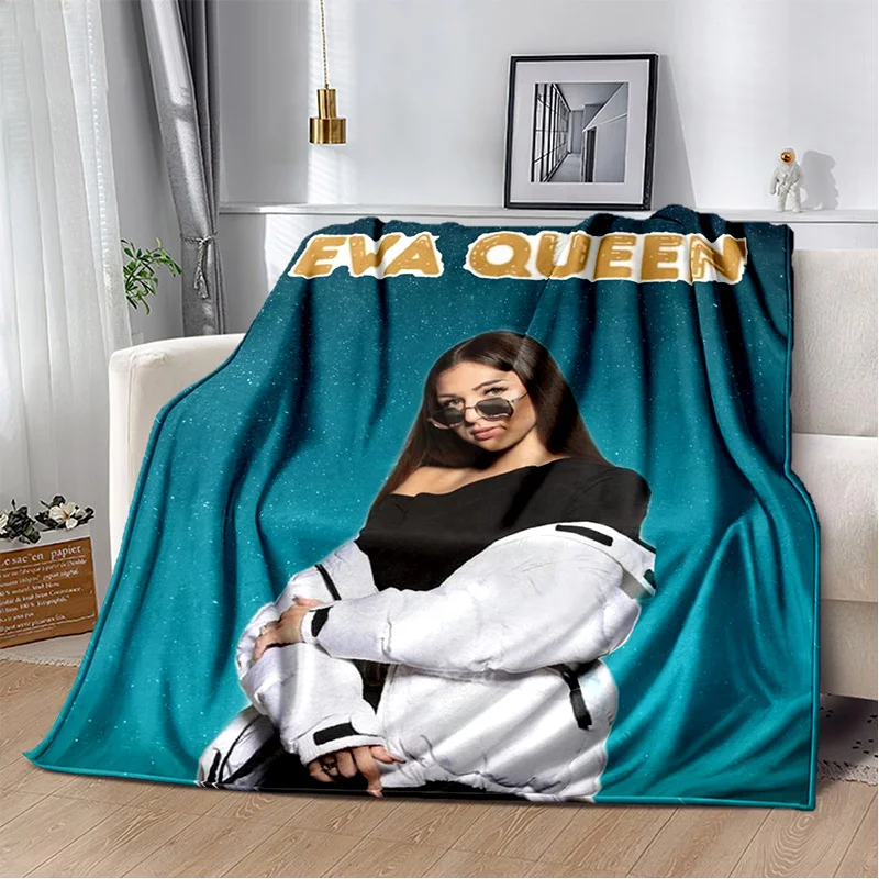 

New Flannel Blanket Beautiful Plaid Queen Eva 3D Printed Soft Plush Blanket Subliving Room Bedroom Sofa Picnic Camping Blanket