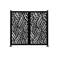 new product custom black pvc hanging divider pvc carved partition wall separator room screens for home decoration
