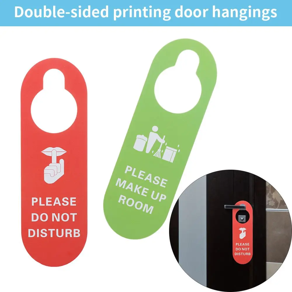 

Room Double-sided Hotel Bulletin Board Cleaning Label Door Knobs Hanger Pendant Do Not Disturb Signs Door Hanger Tags