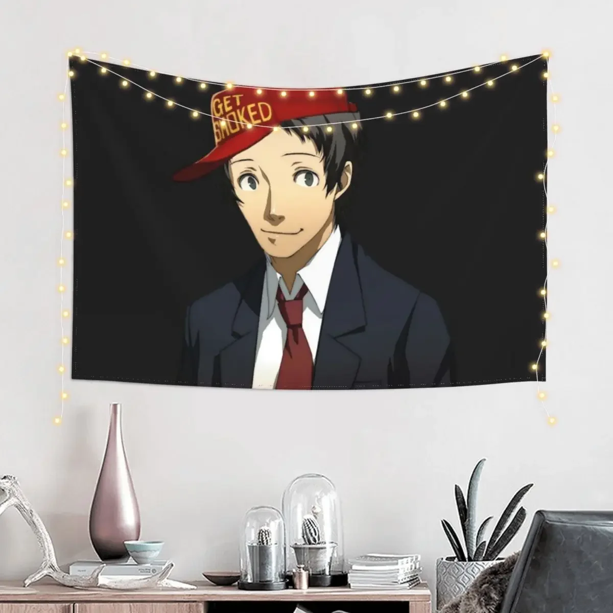 Тору Адачи получает дымчатый стикер гобелен ковер на стену японский декор