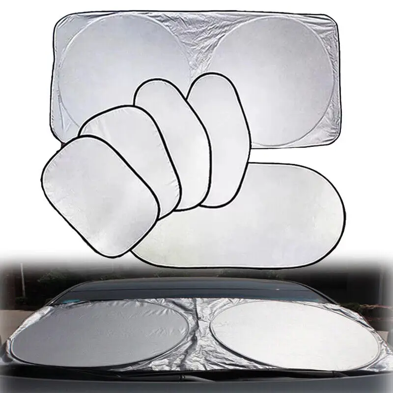 

1Set Reflective Car Windscreen Sun Shade Foldable Sunshade UV Blind Visor Protector Exterior Accessories Windshield Sunshades