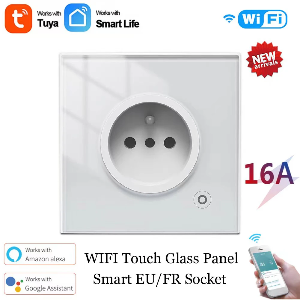 

Умная розетка с Wi-Fi и сенсорной панелью, 16 А