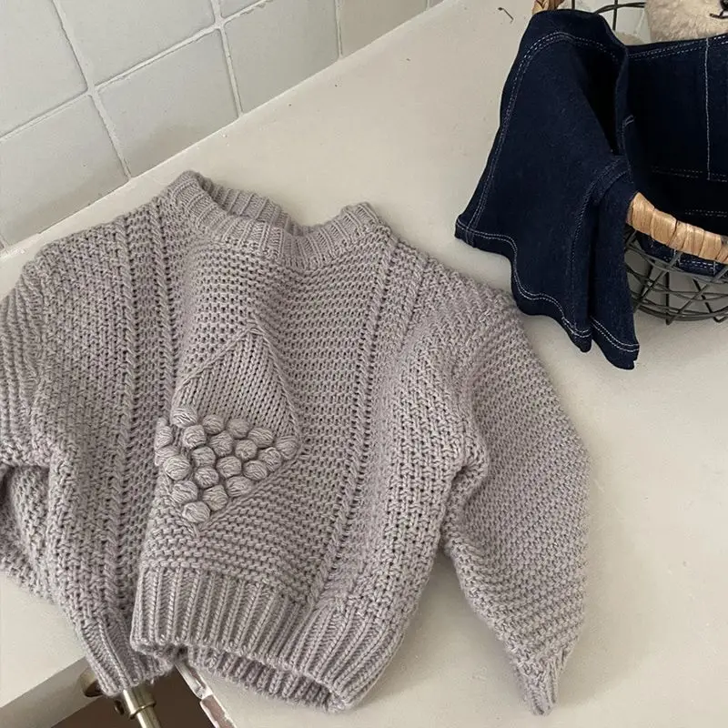 Girls' Autumn Clothing Suits 2022 New Pullover Long Sleeve Sweater Baby Girl Sweater Spring and Autumn Two Piece Set