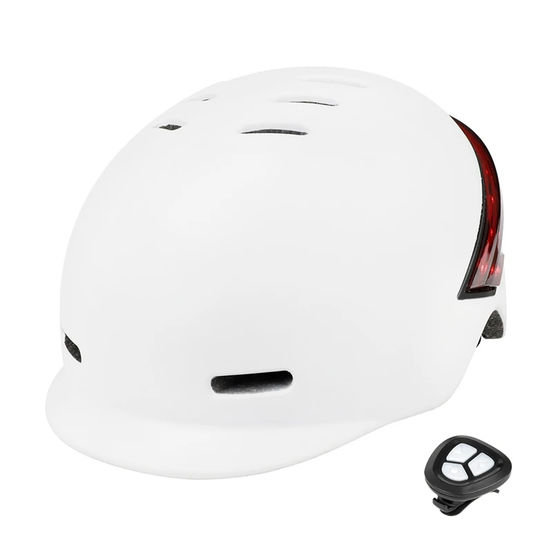 

Cycling Helmet with Remote Control USB Charging Strobe Led Light Road Bike Helmet for Men for Electric Scooter