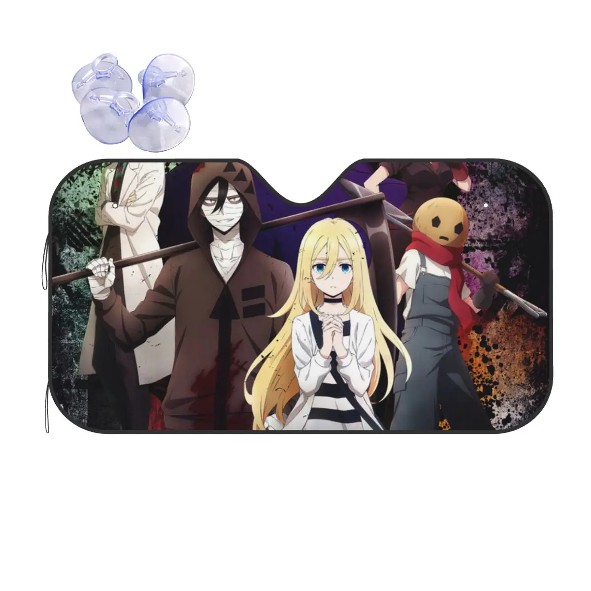 

Satsuriku No Tenshi Sunshade Windscreen Angels of Death Anime Cover Front Block Window 70x130cm Car Window Windscreen Cover