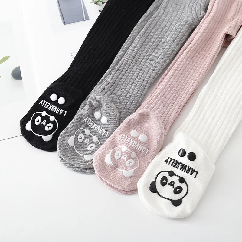 2022 Spring Fall Children's Korean Style Clothes Baby Girls Tights Kid Anti-slip Cotton Pantyhose Toddler Infant Stripe Leggings enlarge
