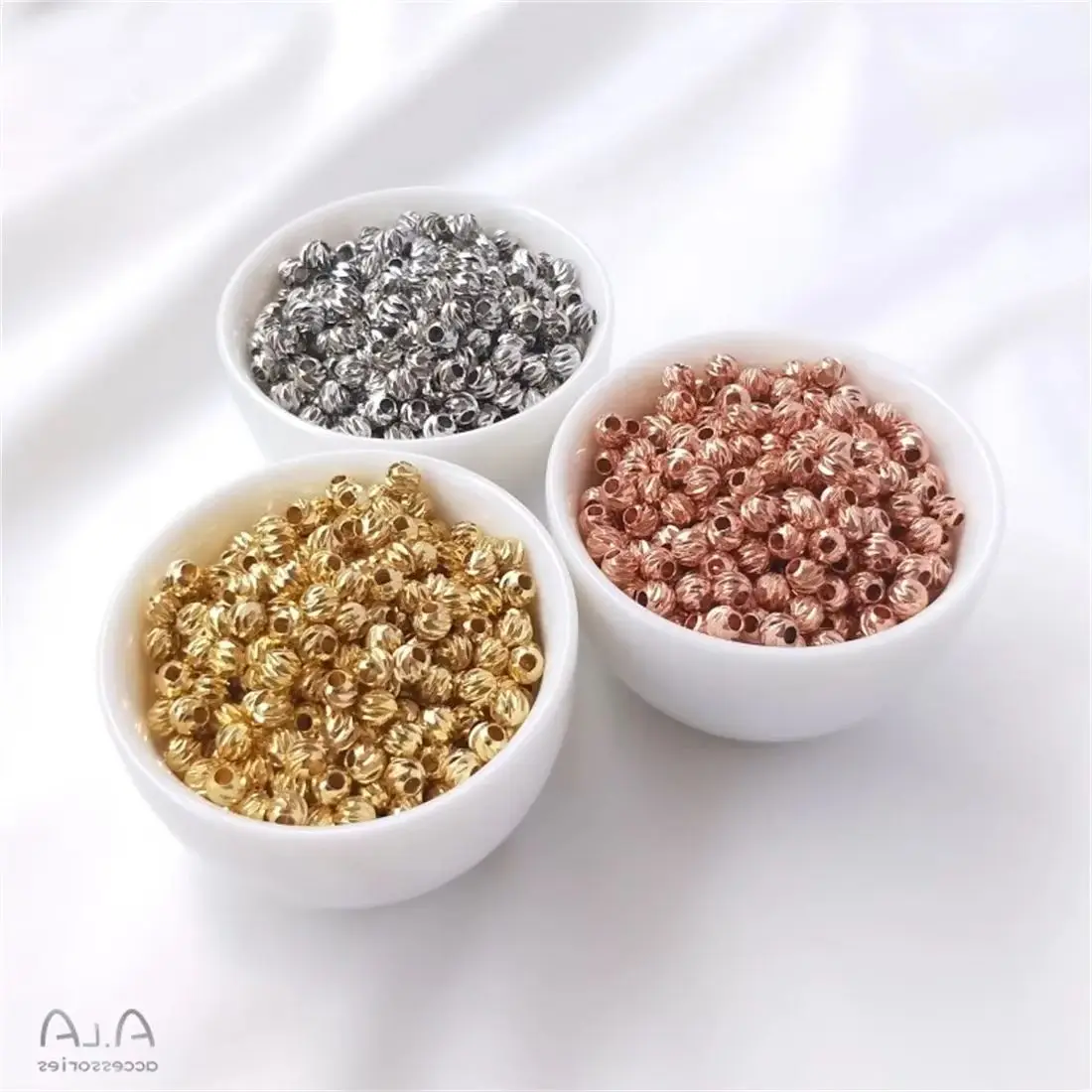 Цветочные бусины круглой огранки ювелирные изделия своими руками свободные