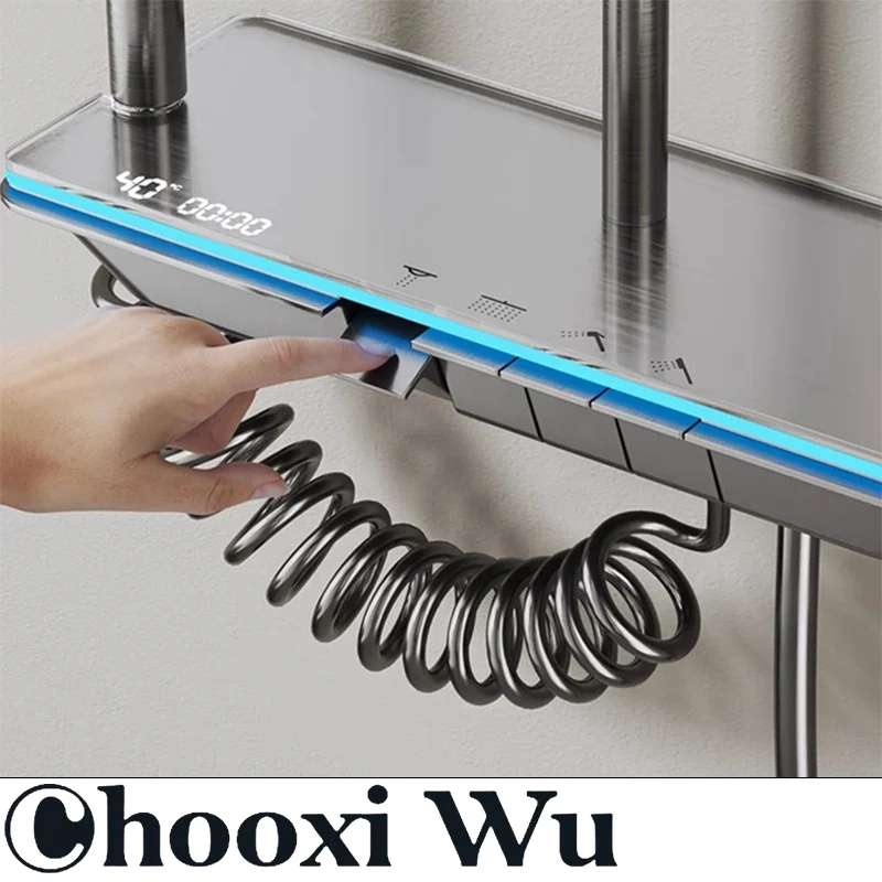 Алюминиевый душевой набор CHOOXIWU для ванной комнаты четырехскоростной