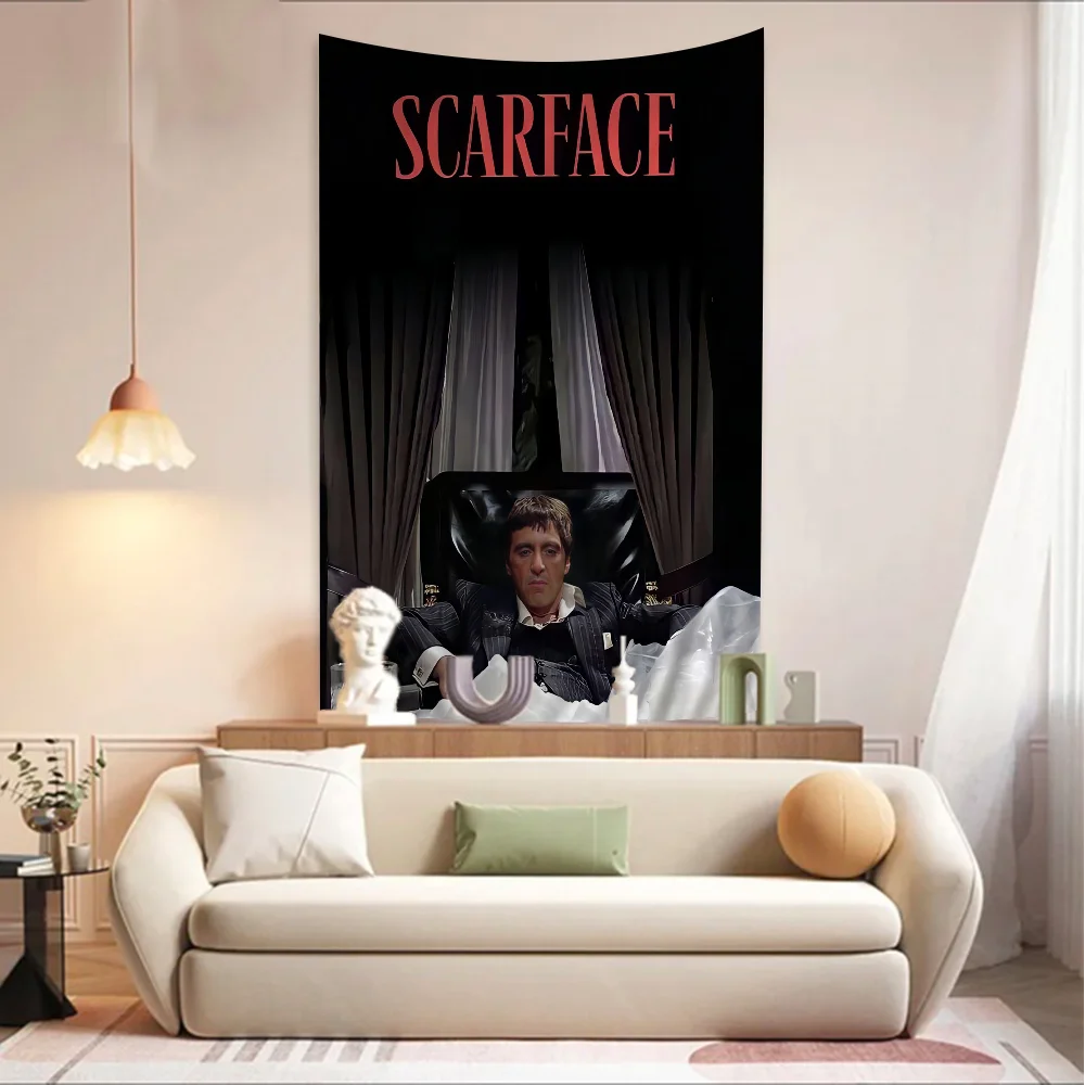 Фильм S-Scarface аниме гобелен висит Таро хиппи настенные коврики листы для общежития