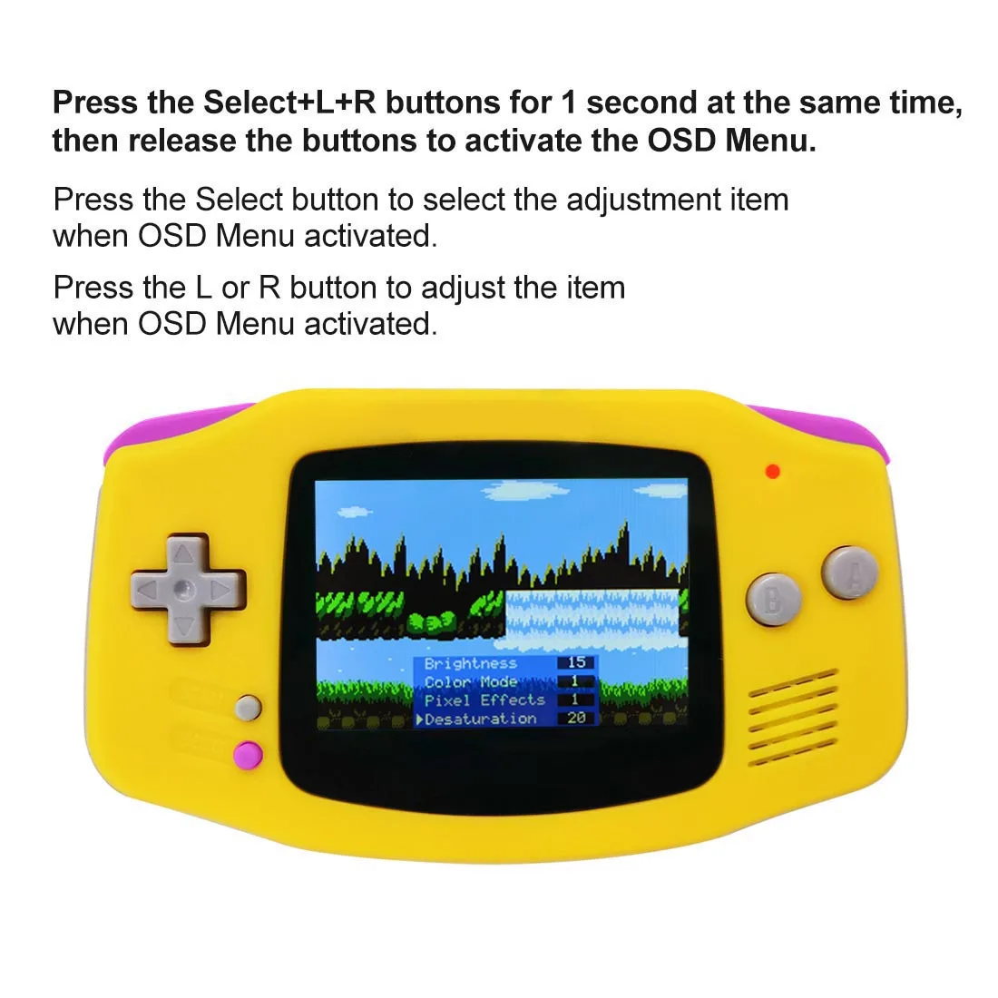 Фото HISPEEDIDO 720x480 IPS-экран с разрешением 720x480 для GBA V5, ламинированный LCD-дисплей, белый, черный, серый, комплекты без необходимости пайки, для Game Boy Advance №5