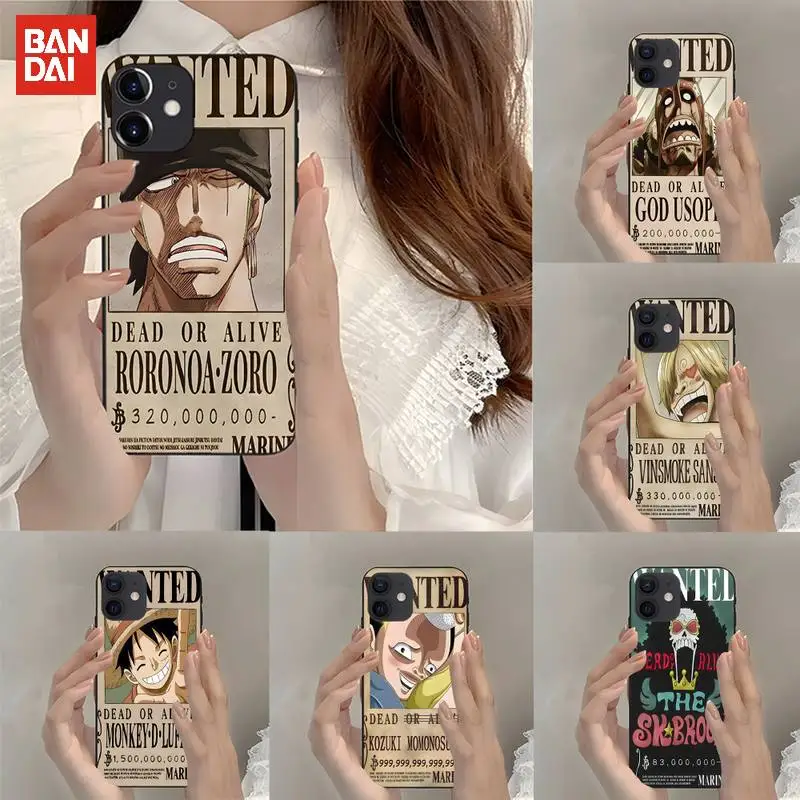 

Bandai Anime One Piece Luffy Phone Case Fundas Shell For IPhone Mini Xs X Xr 6 6s 7 8 Plus 13 12 11 Pro Max SE2020 Trendy Cover