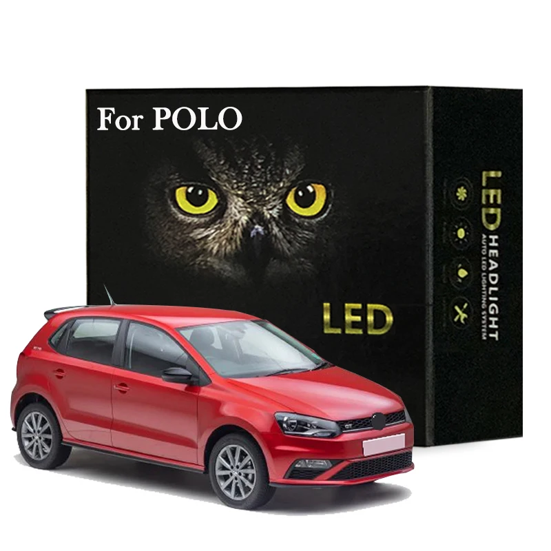 

Led Interior Light Kit For VW For POLO 6R 6C 9N 9N3 6N 6N1 6N2 1994-2017 Dome Map Reading Trunk Light Canbus No Error