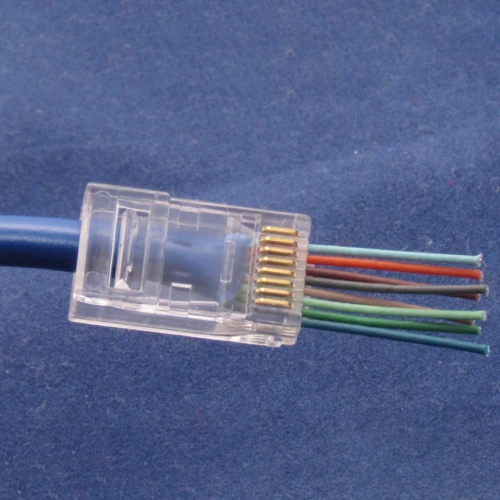 

Сетевой неэкранированный разъем Rj45, Модульные вилки Utp Rj45, с отверстиями, 50 шт., 8P8C
