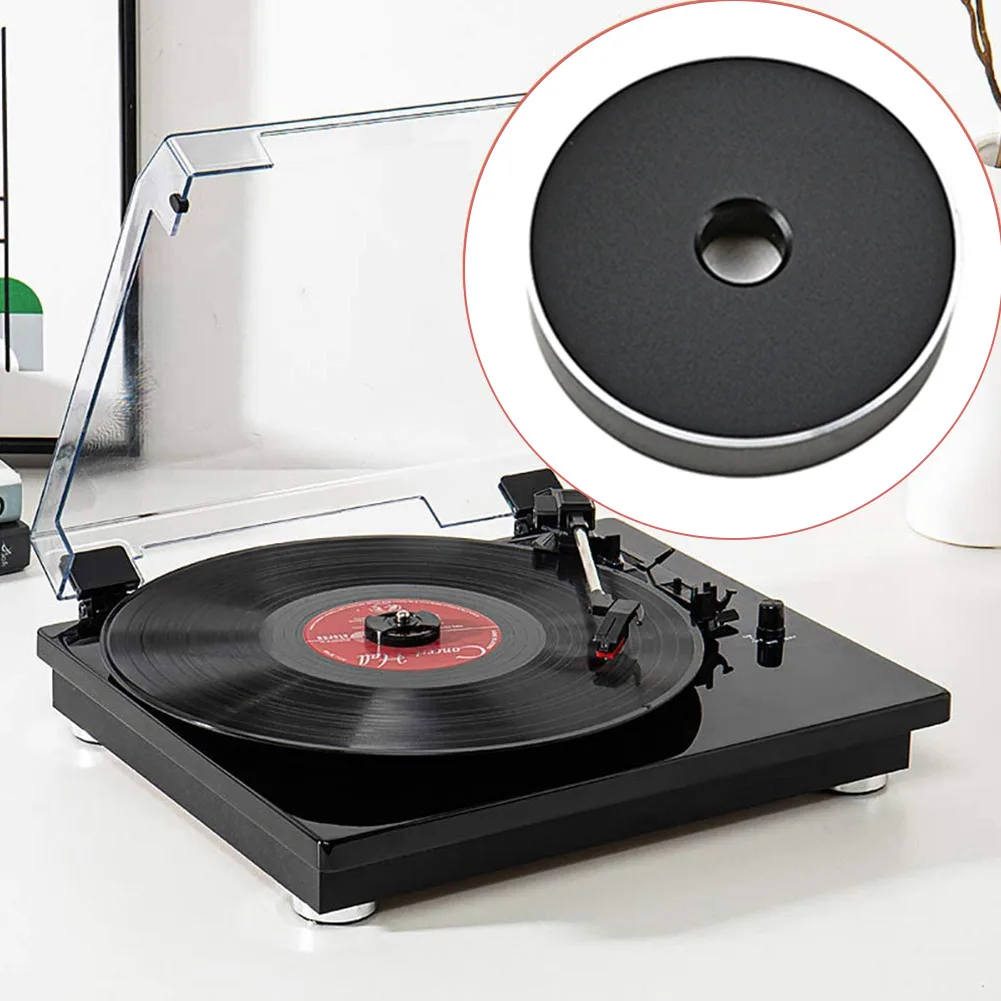 

Vinyl Turntable Adapter Solid Aluminum Vinyl Record Turntables Adapter Durability Vinyl Center Adapter Phonograph Accessories