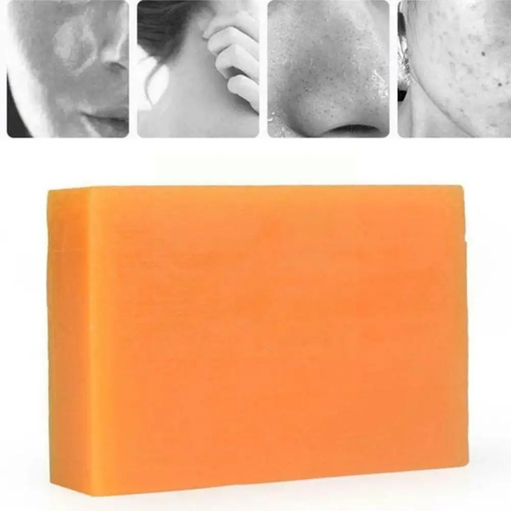 

Turmeric Kojic Acid Soap Natural Scrub Cleaning Nourishing Mite Treatment Care Britening Removal Black Acne Dark Skin White V0f9