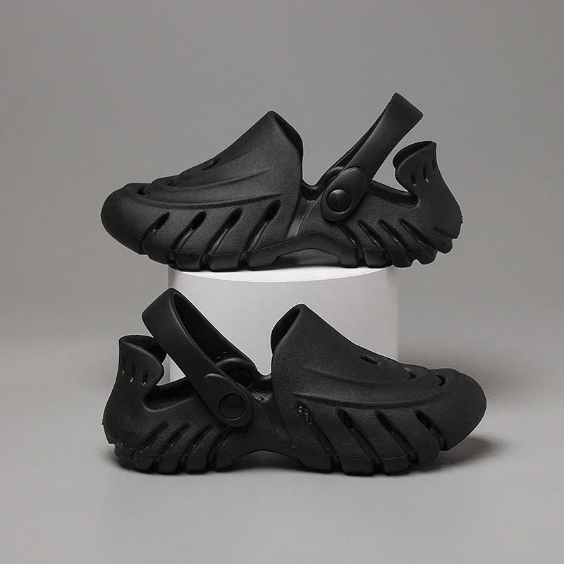 Мужские модные сабо из полиэстера сандалии с резиновой подошвой и стелькой