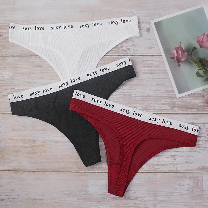 

Sexy Thong Female Sports Fitness Large Size Sexy T Pants Female Cotton Black And White Sexy Yoga Panties