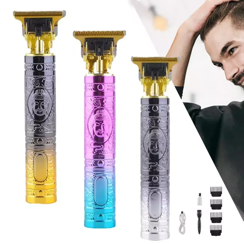 

NEW2023 T9 USB Hair Trimmer For Man Shaver Cordless Clippers Professional Beard Hair Cutting Machine Barber Rechargeable