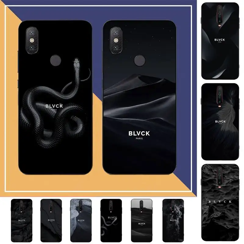 

Black Blvck Flower Phone Case for Redmi Note 8 7 9 4 6 pro max T X 5A 3 10 lite pro cover