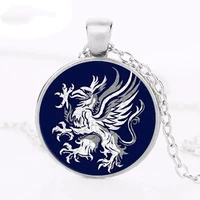 dragon age logo photo glass dome cabochon pendant chain necklace fashion dragon age jewelry accessories for womens mens gifts