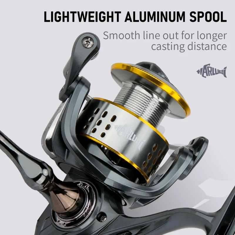 Катушка спиннинга алюминиевая для рыбалки 8 кг 5 2: 1
