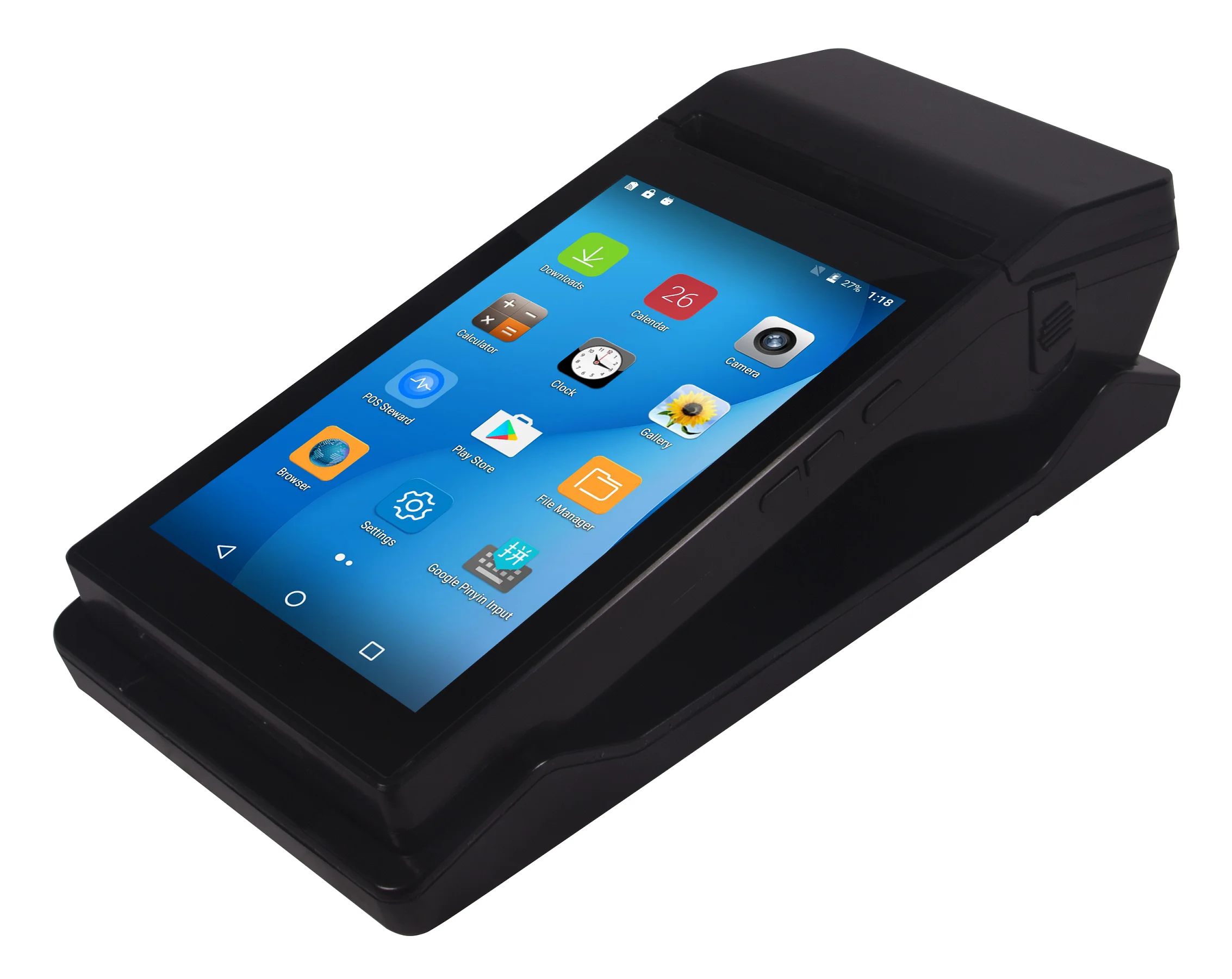 

7 Inch Handheld Android Tablet Mobile Pos Terminal With 80mm Thermal Printer