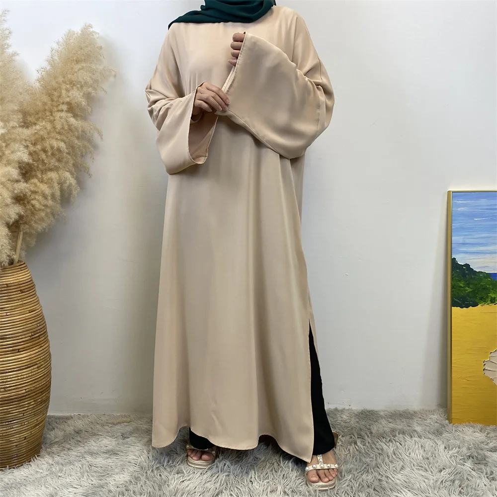 2024 Саудовская Аравия мусульманское женское скромное платье Ид Дубай простой
