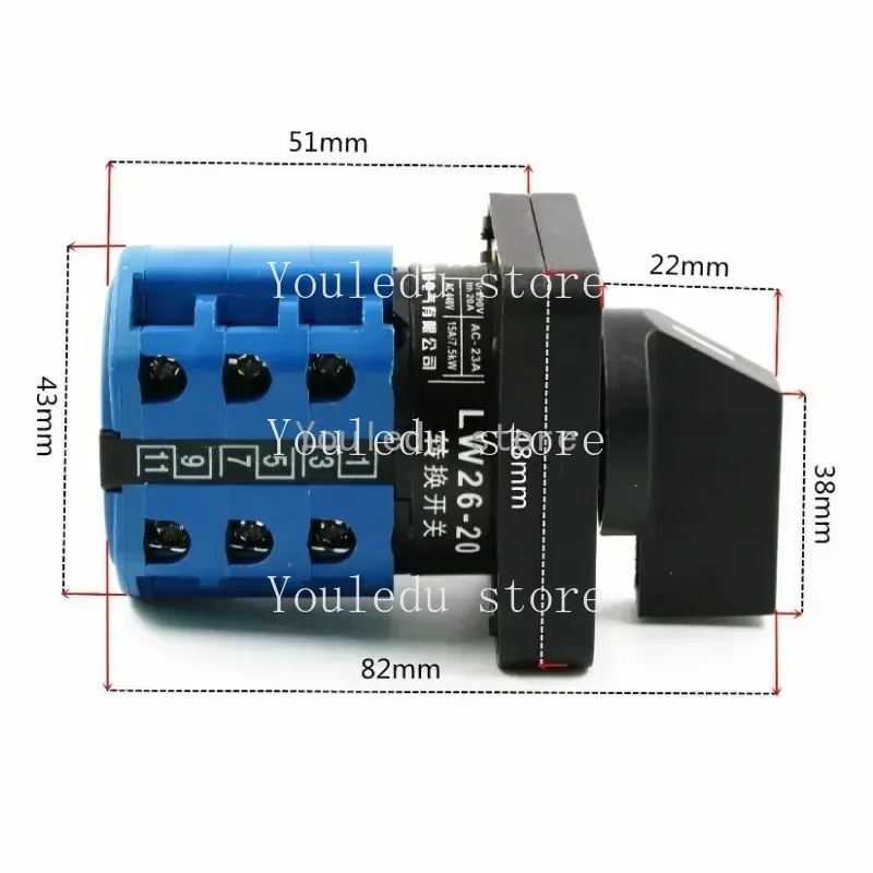 Совершенно новый фрезерный станок 3-секционный импортный переключатель вперед и