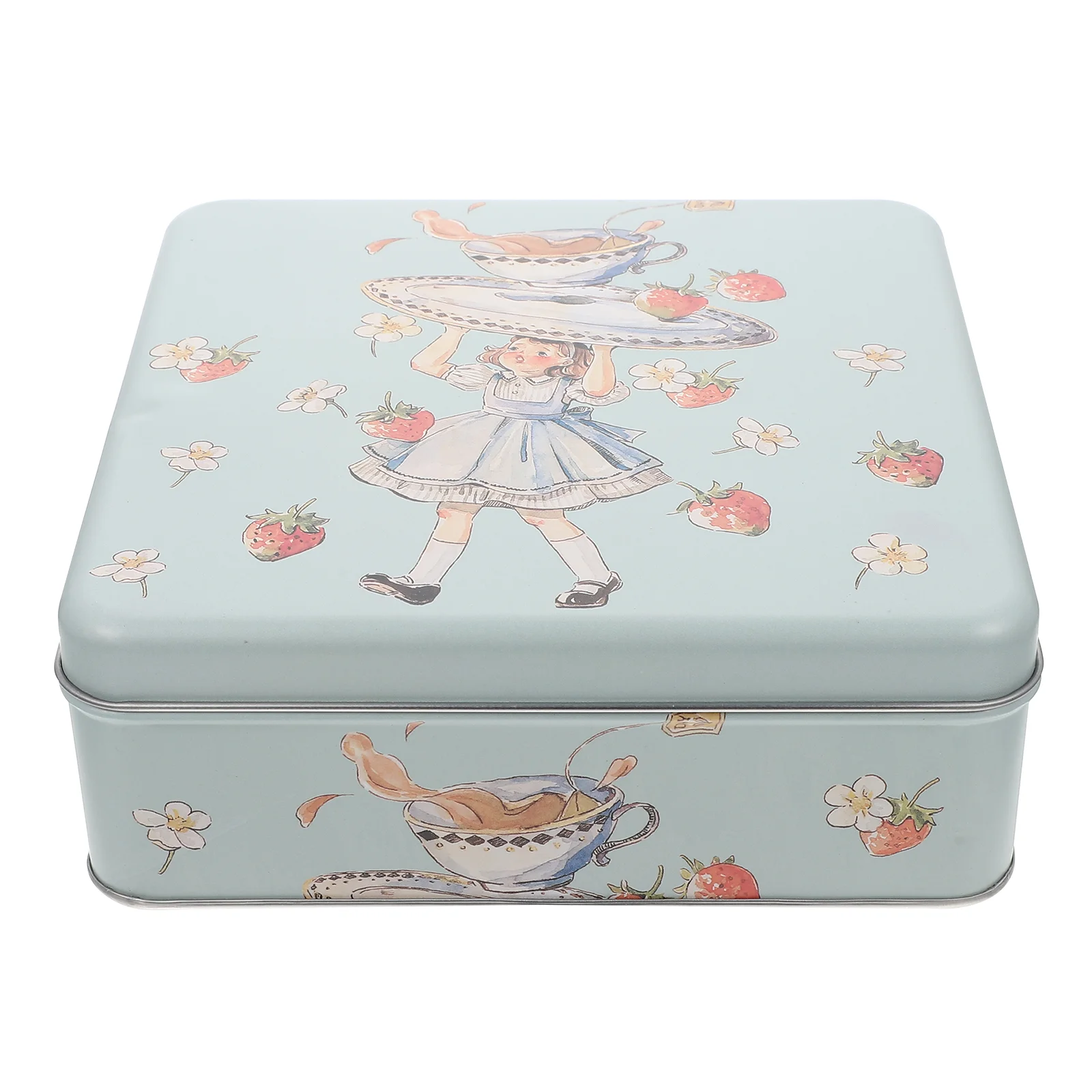 

Biscuit Tin Box Chocolate Cake Decorations Sweets Storage Holder Candy Tinplate Container Iron Jar Cookie Tins