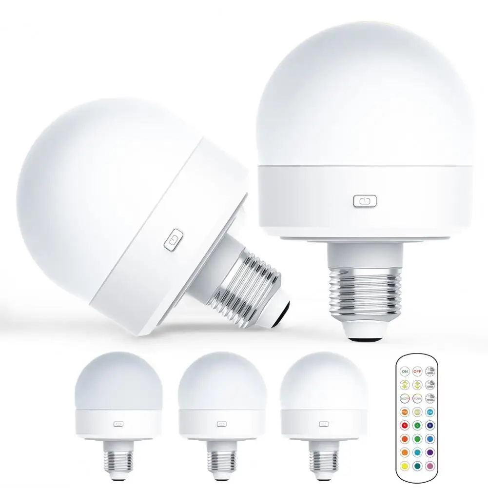 USB перезаряжаемая лампочка с таймером дистанционного управления регулируемая E27