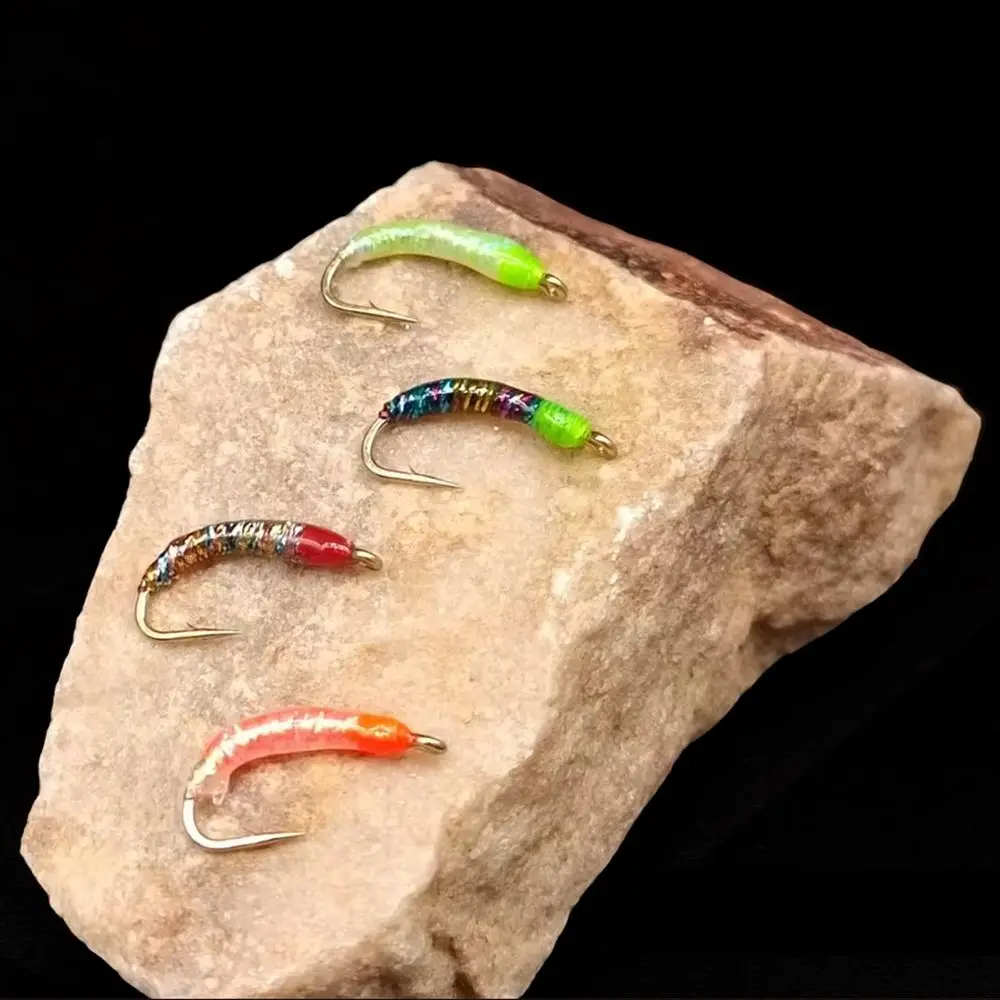 

10PCS Artificial Sharp Hook 18# Baits Fish Scale Nymph Hook Fly Fishing Fishing Lure Fly Hook