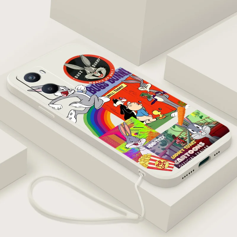 

Bugs Bunny cute For OPPO A96 A94 A93 A77 A76 A74 A73 A72 A57 A54S A53S A52 A33 A31 A12 Liquid Rope Funda Cover