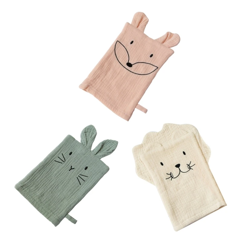 

Children Hair Washing Cloth Toddler Face Towel Infants Skin Friendly Bath Gloves