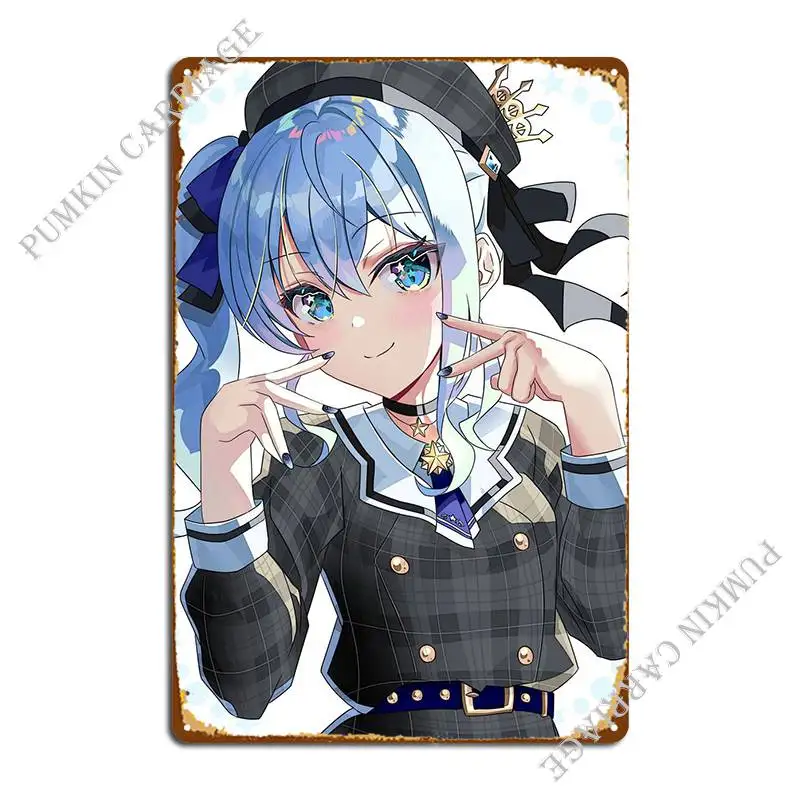 

Hoshimachi Suisei Metal Plaque Poster Bar Decoration Bar Club Tin Sign Poster