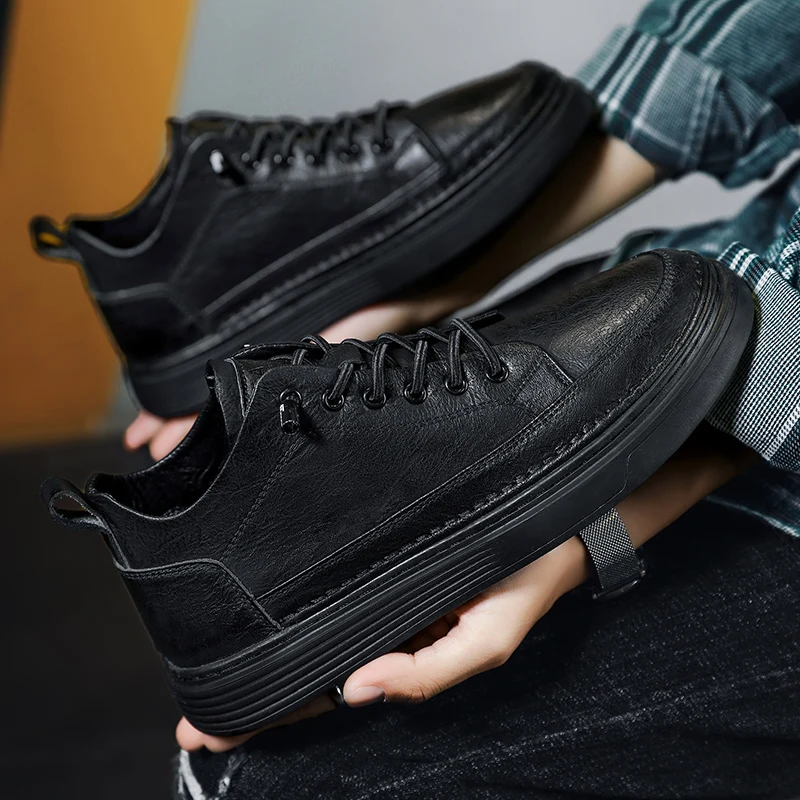 Лидер продаж Мужская молодежная повседневная обувь высокие ботинки для мужчин