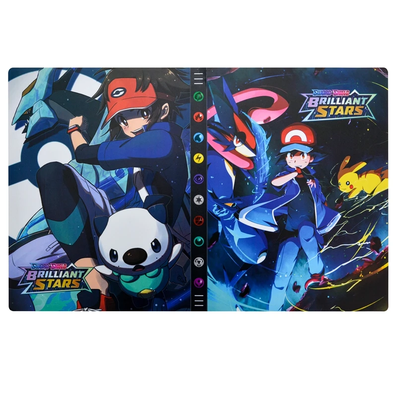 

9 Pocket Album Pokemon 432 Card Book Anime Pokémon List Pikachu Playing Game Collection Map Holder Folder Binder Kids Toys Gift