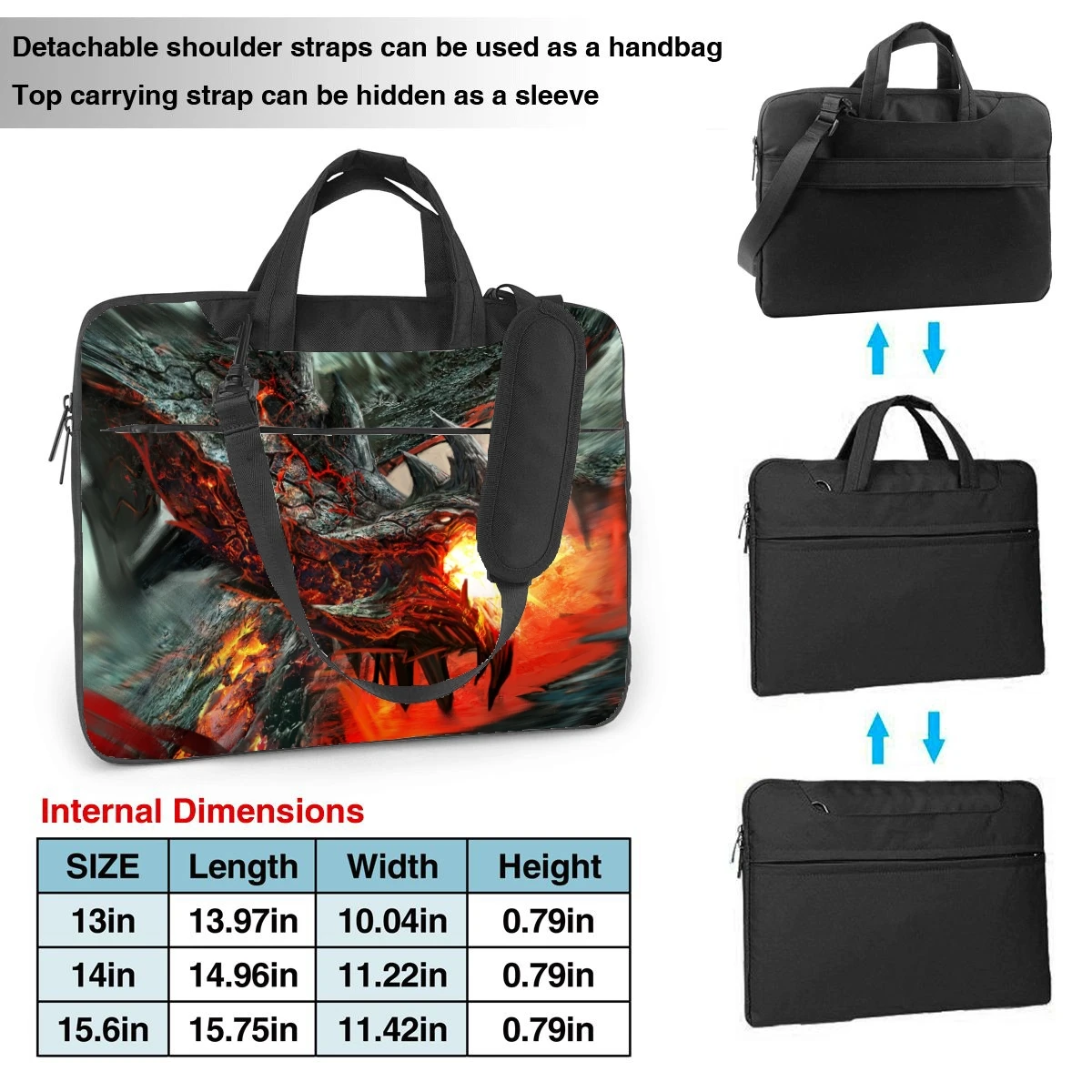 Сумка для ноутбука 13 14 15 6 дюйма с принтом