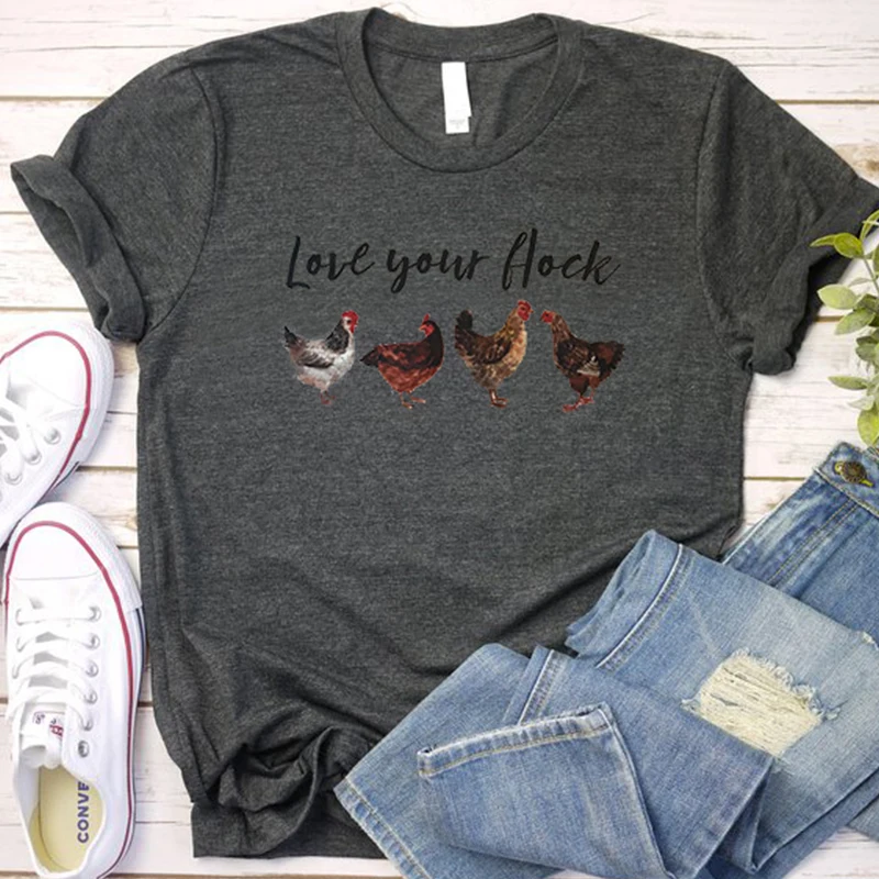 

Casual Gothic Tops Harajuku Shirt Women Tshirt Print O-neck New Graphic Tee Girls Vintage Christmas Punk Love 2022 New M