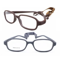 tr819 girl environmental tr90 bendable safety progresive rectangle shape eyeglass frames with adjustable strap for kids