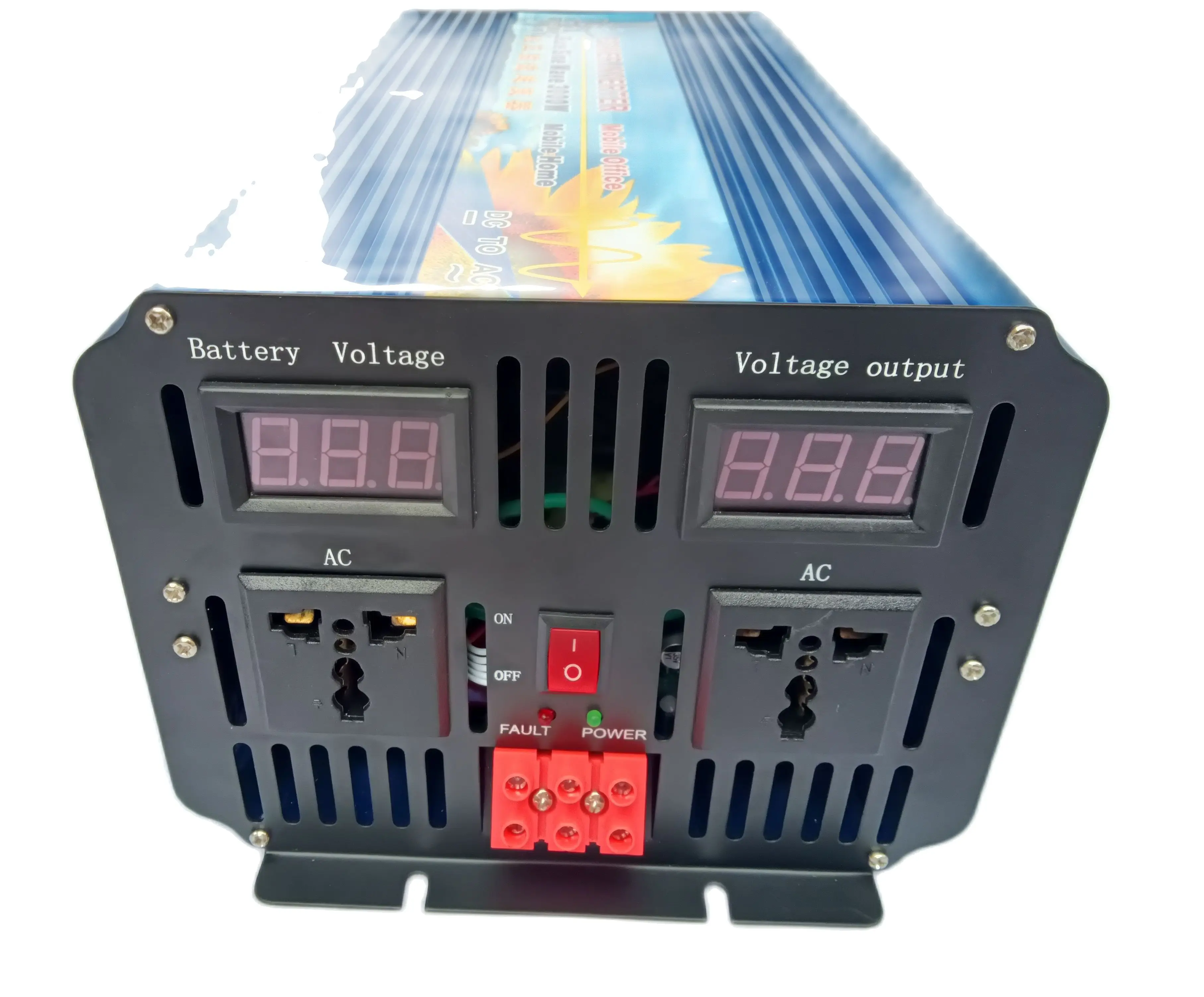 Преобразователь напряжения с цифровым дисплеем 6000 Вт немодулированным