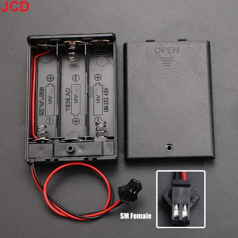 Держатель для 3 батареек AA/AAA JCD с кабелем