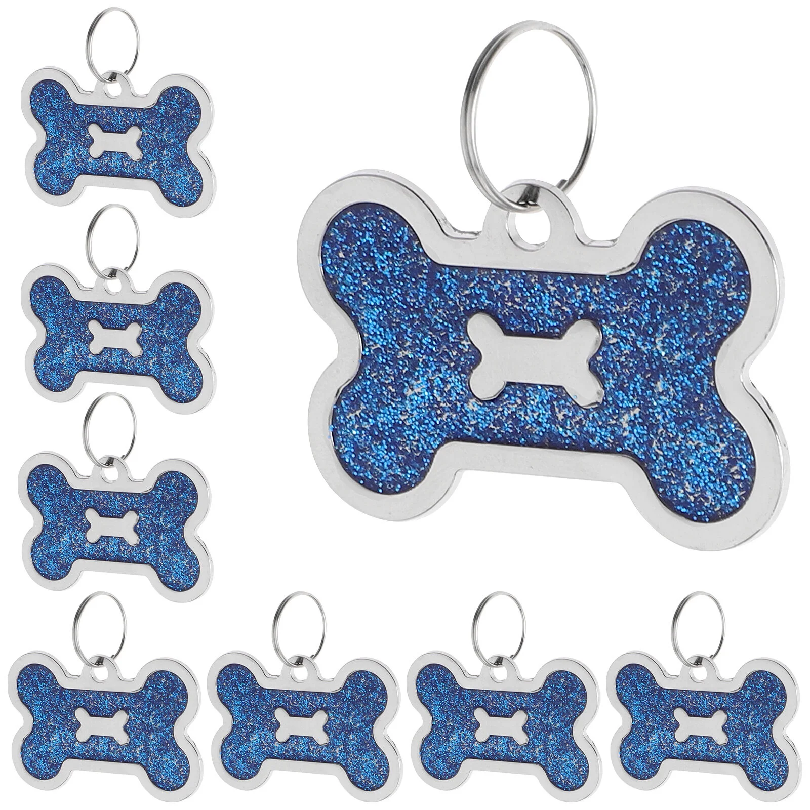 

8 Pcs Puppy Pet Accessories Collars Sturdy Tag Cat Id Dog Name Kitten Tags Identity Bone Supply