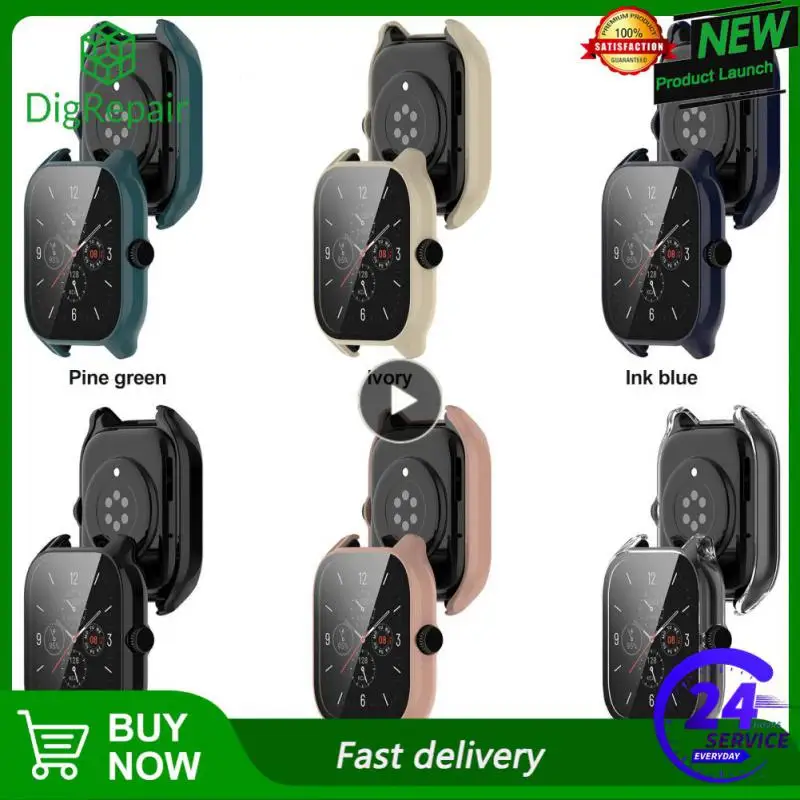 

1~8PCS Protective PC Case Glass For Amazfit GTS 4 Smart Watch Bumper Screen Protector for Huami Amazfit GTS4 GTS4 Mini Cover