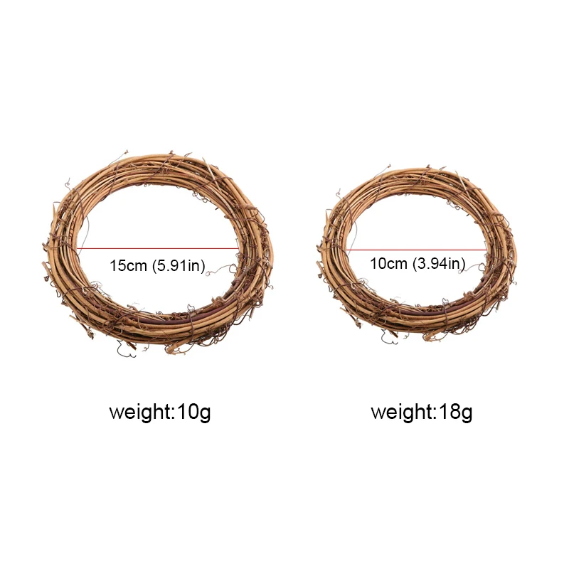 Рождественская гирлянда из ротанга 40 см