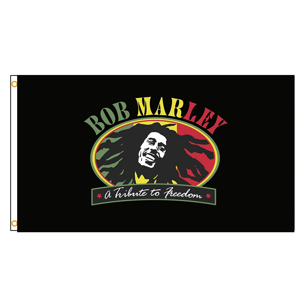 90x150 см Jamaica Reggae Music Bob Marley Freedom Flag Полиэстер Печатный Баннер для украшения |